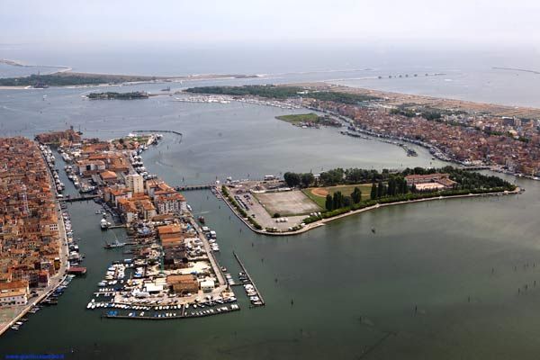 Luftbild von Venedig, Italien