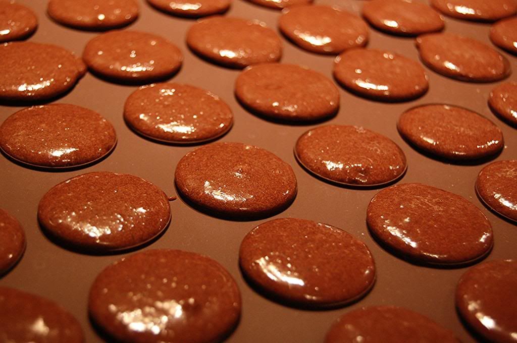 Größe der Macarons vor dem Backen
