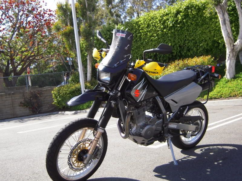 DR650 Windshield for a 6' rider Adventure Rider