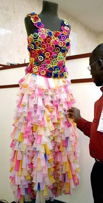 Condom Dress. Pictures, Images and Photos