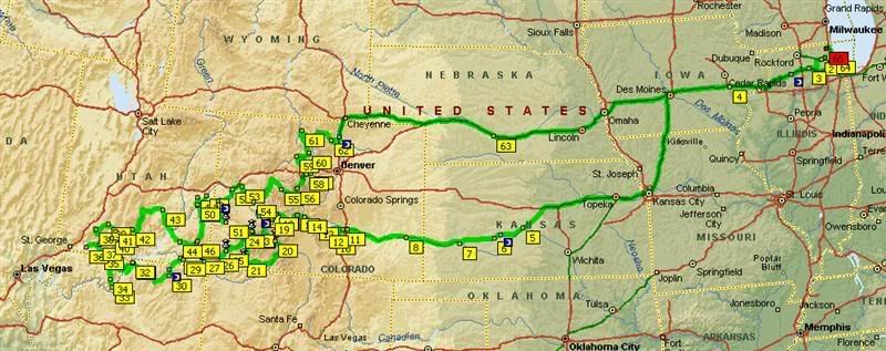 Colorado Rockies Map