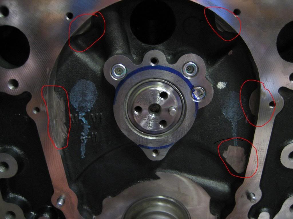 Timing cover Gen 6 BBC with double roller
