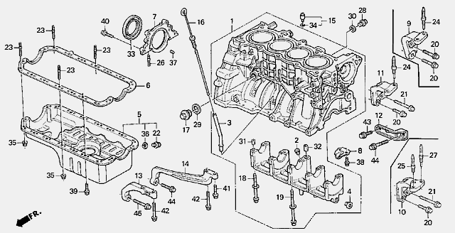 1992 Honda accord front crankshaft seal replacement #4