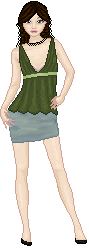 Almost 100% pixel shaded, but I needed to tool shade, (smudge) her skirt. Made For _Next Top Doller