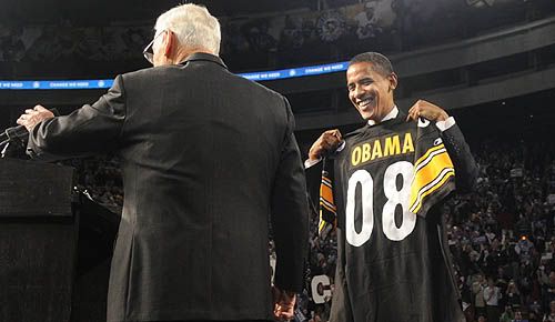 obama watching superbowl feb 7th rooting steelers Steeler obama Pictures, Images and Photos
