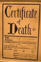 J3680OzDeathCert.jpg The Wicked Witch is Dead! image by patmonty