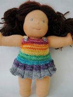 Rainbow skirtyall for 15 inch doll