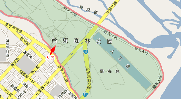 台東森林公園地圖