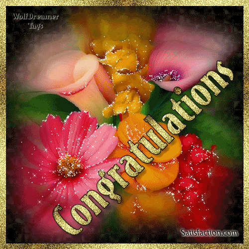 Congratulations Comments and Graphics for MySpace, Tagged, Facebook