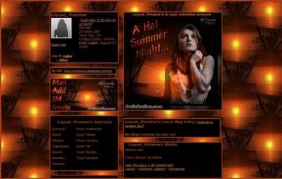 summer myspace  layouts