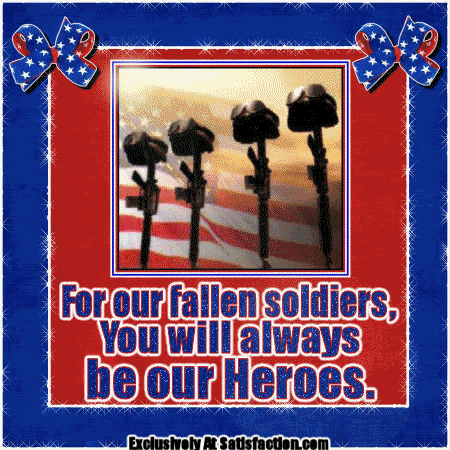 Support Our Troops and Military Comment Graphic