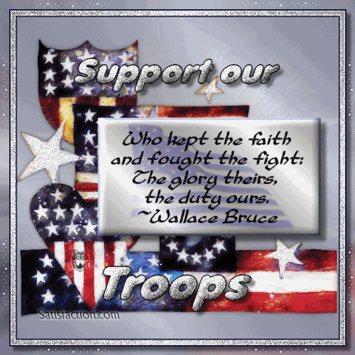 Support Our Troops and Military MySpace Comments and Graphics