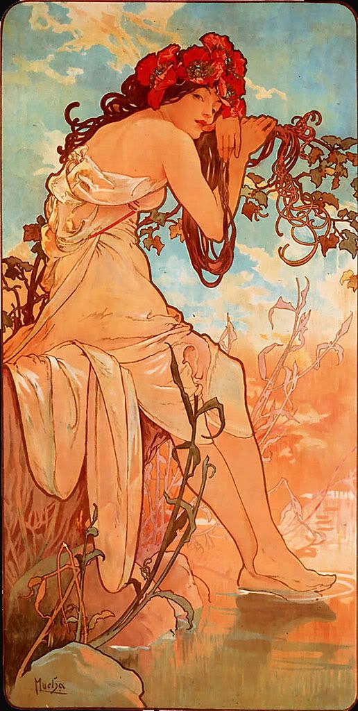 art nouveau dandelion