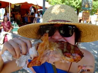 Nancy with Gigantic turkey Leg