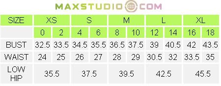 Max Studio Sizing