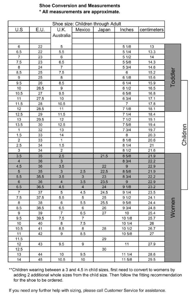 Capezio Fishnet Size Chart
