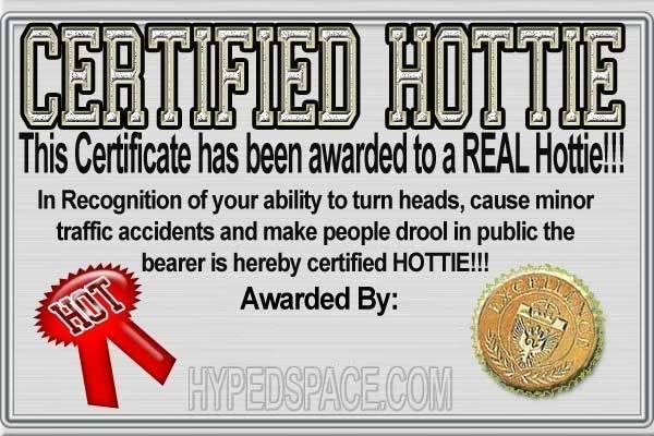 Certified hottie award32