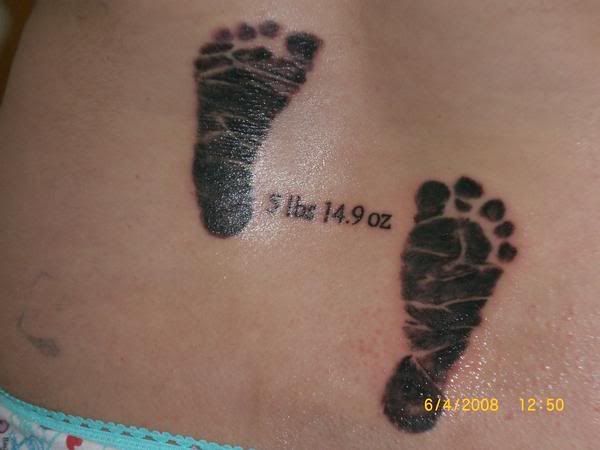 You are never going to be able to do good tattoo's with a sewing needle and. Footprints Tattoos