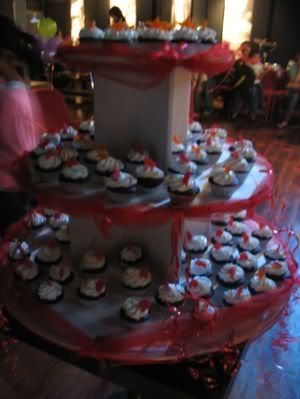 Cup cake on tier