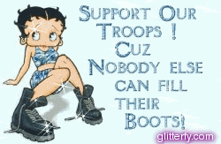 Support Our Troops Betty Boop