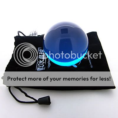 Clear UV Translucent Blue Acrylic contact Juggling ball 80mm 360g 