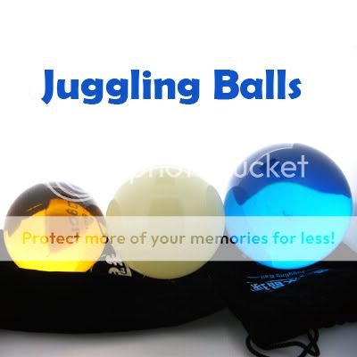 Clear UV Translucent Blue Acrylic contact Juggling ball 80mm 360g 