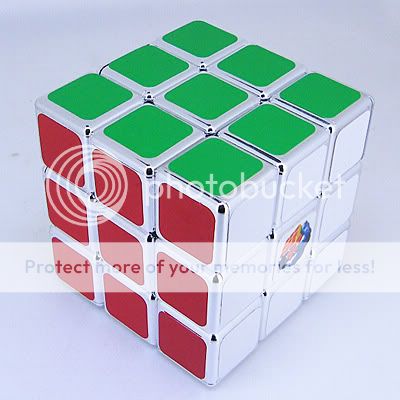 Silvery Ghost Hand 3x3x3 SpeedCubing Rubiks Magic Cube  