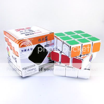 Silvery Ghost Hand 3x3x3 SpeedCubing Rubiks Magic Cube  