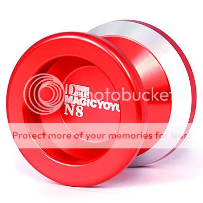 Magic YoYo N8 Dare To Do Red Aluminum Professional Yo Yo + 5 Strings 