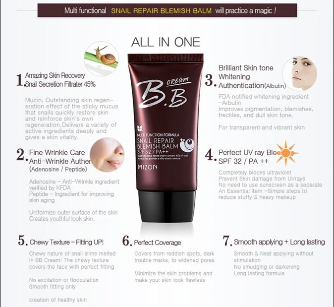 Snail Repair Blemish Balm SPF32 PA++ 50ml