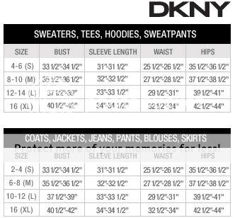 Dkny Dress Size Chart